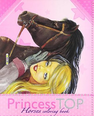 PRINCESS TOP. HORSES COLORING BOOK 2