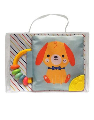 MI LIBRO SUAVE CON SONAJERO Y MORDILLO: PERRO