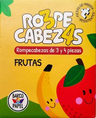 FRUTAS MADERA. ROMPECABEZAS