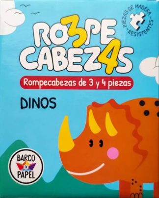 DINOS MADERA. ROMPECABEZAS