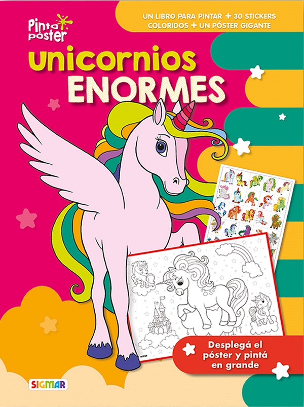 PINTO POSTER UNICORNIOS ENORMES