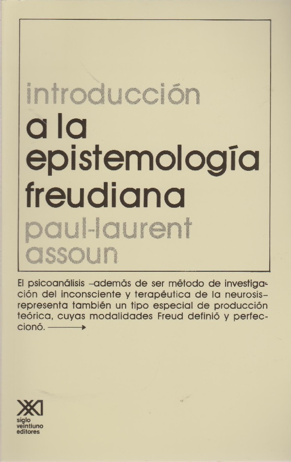 INTRODUCCION A LA EPISTEMOLOGIA FREUDIANA